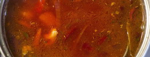 горячий свекольник на курином бульоне. Шаг 6