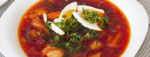 горячий свекольник на курином бульоне. Шаг 7