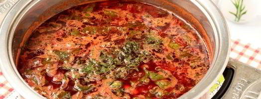 горячий свекольник с ботвой. Шаг 12