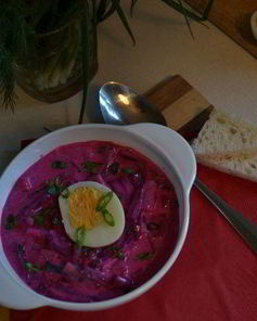 Холодный свекольник — окрошка по-латышски