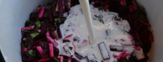 холодный свекольник — окрошка по-латышски. Шаг 10