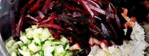 холодный свекольник с креветками. Шаг 4