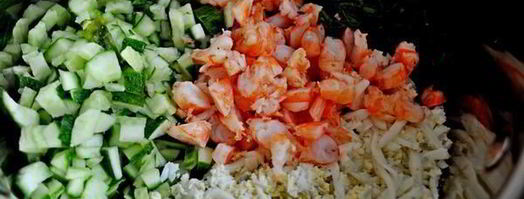 холодный свекольник с креветками. Шаг 5