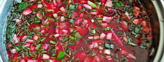 холодный свекольник с креветками. Шаг 6