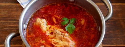 классический горячий свекольник с курицей. Шаг 10