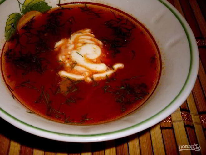 Рецепт свекольника горячего классического