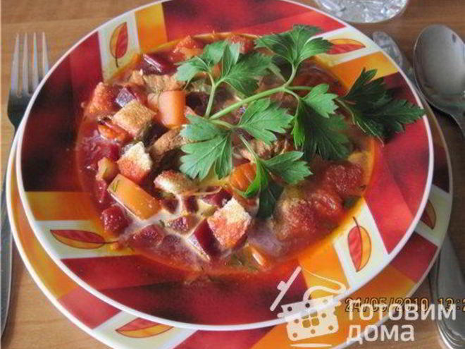 Рецепт свекольника из мяса для шаурмы