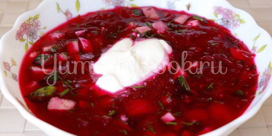 Свекольник — холодник по-белорусски