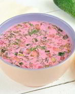 Свекольник холодный с мясом