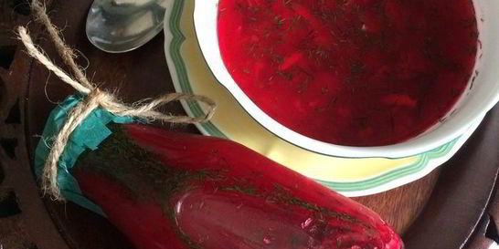 Свекольник холодный с тунцом