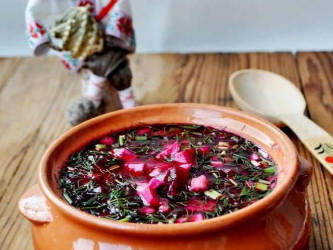 Рецепт свекольника холодного с ветчиной