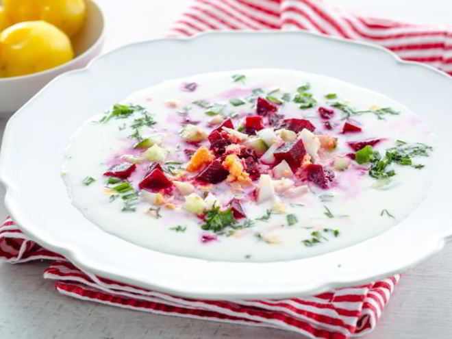 Рецепт свекольника на кефире