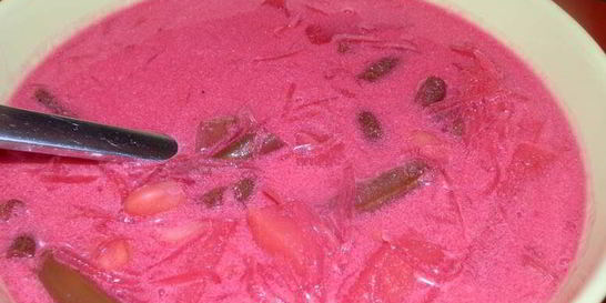 Свекольник с фасолью