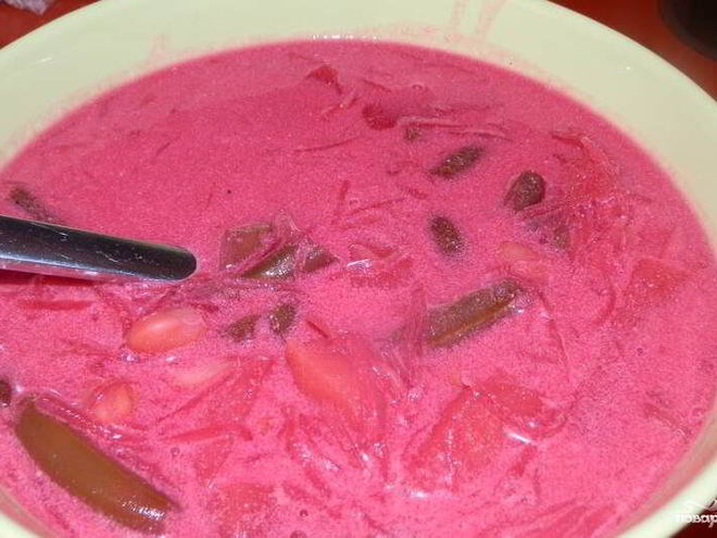 Рецепт свекольника с фасолью