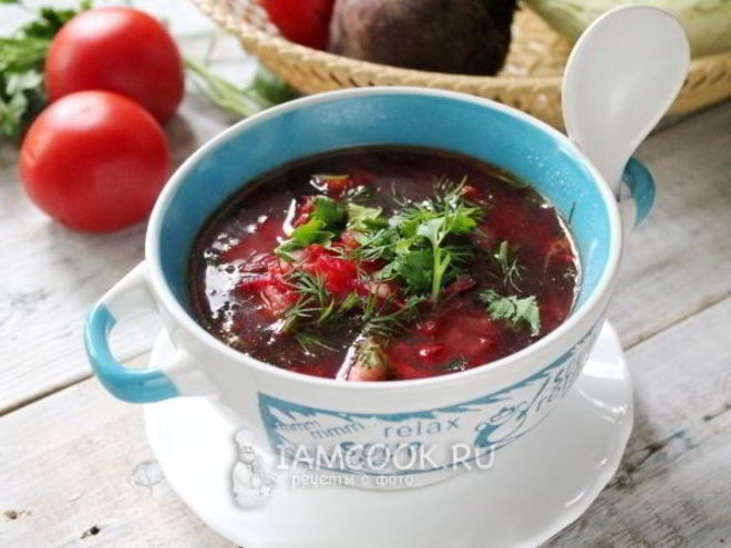 Рецепт свекольника с капустой