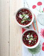 Свекольник с козьим сыром