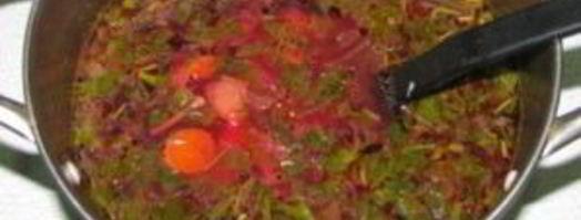 свекольник с листьями свеклы. Шаг 9