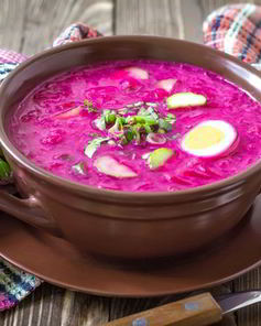 Свекольник с маринованной свеклой