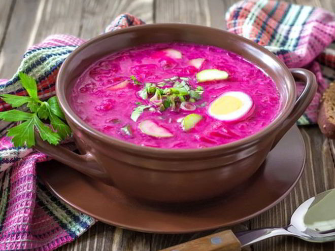 Рецепт свекольника с маринованной свеклой
