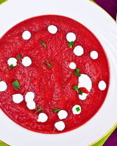 Свекольник с моцареллой