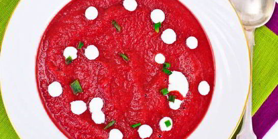 Свекольник с моцареллой