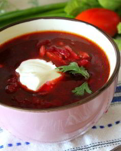 Свекольник с цыпленком