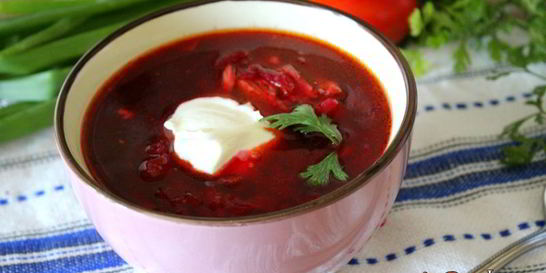 Свекольник с цыпленком