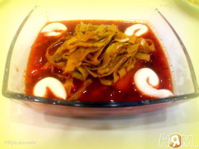 Рецепт свекольника с яичной путанкой