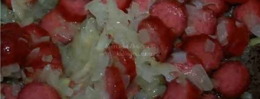 баварский пивной сырный суп с копчеными колбасками. Шаг 25