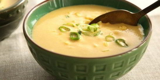 Легкий сырно-кукурузный суп