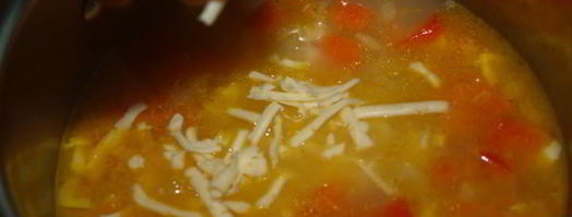 острый сырный суп с йогуртом. Шаг 12