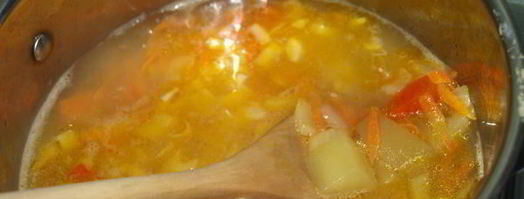 острый сырный суп с йогуртом. Шаг 10