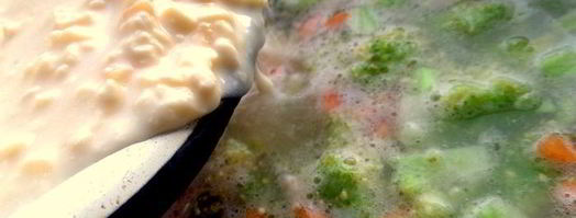 овощной сырный суп. Шаг 7