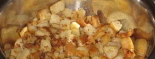 сливочно-сырный суп с чесночными сухариками. Шаг 5