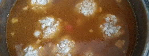 сырно-чесночный суп с фрикадельками. Шаг 6