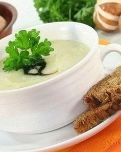 Сырный картофельный суп с шампиньонами