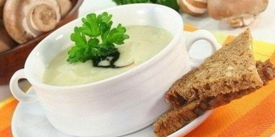 Сырный картофельный суп с шампиньонами