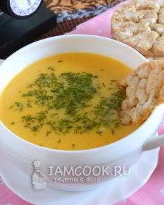 Сырный крем-суп с грудинкой