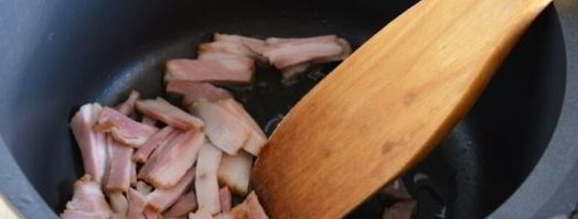 сырный крем-суп с грудинкой. Шаг 5