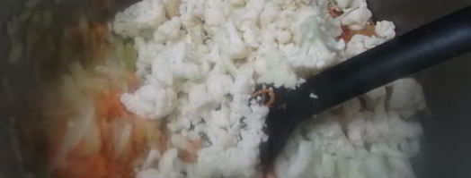 сырный суп из цветной капусты. Шаг 6