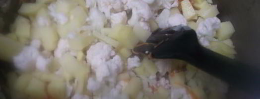 сырный суп из цветной капусты. Шаг 7