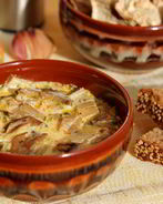 Сырный суп на грибном бульоне