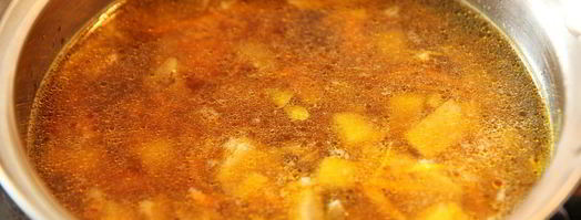 сырный суп на грибном бульоне. Шаг 7