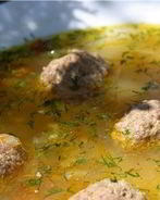 Сырный суп с фрикадельками