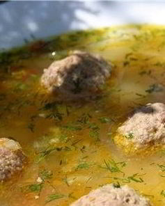 Сырный суп с фрикадельками