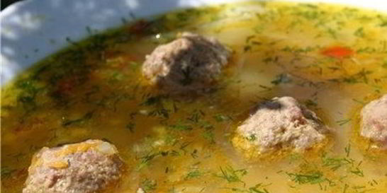 Сырный суп с фрикадельками