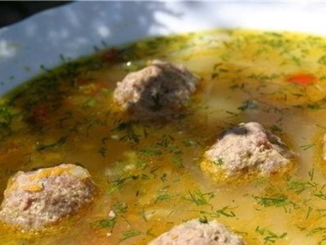 Рецепт сырного супа с фрикадельками