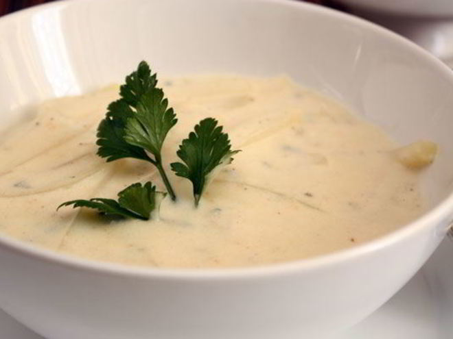 Рецепт сырного супа с кольраби