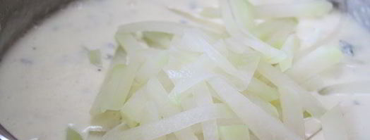 сырный суп с кольраби. Шаг 7