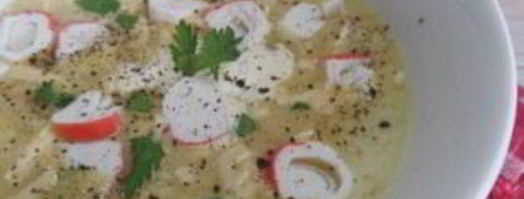 сырный суп с крабовыми палочками. Шаг 7